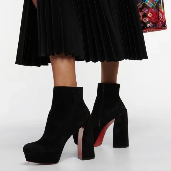 CHRISTIAN LOUBOUTIN Movida 130 suede ankle boots - Picture 4 of 12